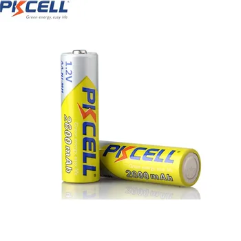 24buc PKCELL AA 1.2 V 2600Mah 2A Ni-Mh Baterii aa Reîncărcabile AA Bateria Baterias Capacitatea Reală + 6pcs Bateria Ține Caz Cutii