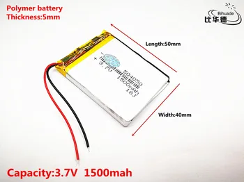 10buc Litru de energie a bateriei Bun Qulity 3.7 V,1500mAH,504050 Polimer litiu-ion / Li-ion pentru JUCĂRIE,POWER BANK,GPS,mp3,mp4
