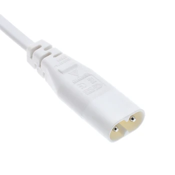 Culoare alb IEC320 C7 C8 prelungitoare,C8-C7 IEC cablu,IEC sex masculin la feminin 2PIN linie de putere,4m&5m,H03VV-F 2*0.75 MM