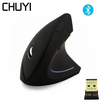 CHUYI Wireless Bluetooth Verticale Mouse-ul Ergonomic, Portabil de Jocuri Mause 1600 DPI mouse-urile Optice Pentru Xiaomi Telefon Apple PC Laptop