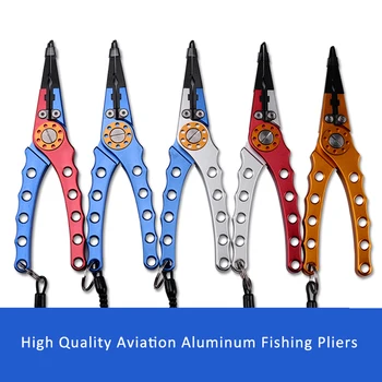 Din Aliaj De Aluminiu Clește De Pescuit Unelte De Pescuit Clește Multifuncțional Pește Utilizați Clește, Foarfece Split Inel Cu Cârlig Elimină Instrumente
