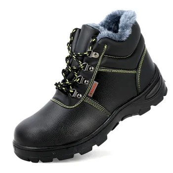 Iarna Securitatea Muncii Cizme De Blană Cald Bărbați Bocanci Steel Toe Pantofi De Protecție Cizme De Iarna Pentru Bărbați Bocanci Pantofi De Sex Masculin Adult Cizme Barbati 39