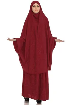 Musulman Abaya Femei Hijab Rochie de Rugăciune Îmbrăcăminte 2 peices set Burka Niqab Mult Khimar Caftan Islamic Îmbrăcăminte musulman ansambluri