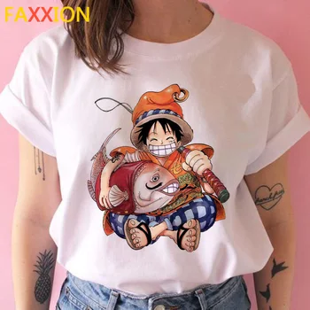 Una bucata tricou femei femme Anime desene animate 80 kawaii tricou ulzzang vara maneca scurta femei t-shirt top tee noi