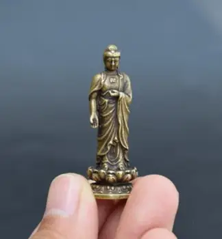 China seiko sculptură în bronz Pur Sakyamuni Buddha statuie mică