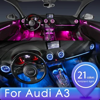 Pentru Audi A3 Atmosferă de Lumină 21/32 Culoare A3 RS3 Turbina Luminos de Evacuare a Aerului Atmosferă de Lumină Pentru Modificarea Original