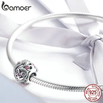 BAMOER Argint 925 Dragoste Messenger Dragoste Pasăre de Margele se Potrivesc Femei Brățări & Coliere Bijuterii Accesorii SCC1014