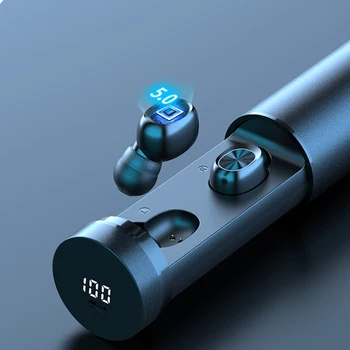 TWS 5,0 Bluetooth Kopfhörer 8D Stereo Smart Touch Control Drahtlose Ohrhörer In-ear-kopfhörer Wasserdichte Cască Led-anzeige