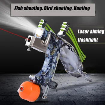 Cu Laser Cu Scopul De Pescuit De Noapte Trage Set Rolă De Pescuit Arma De Fotografiere De Mare Adâncime Catapulta Vânătoare Praștie