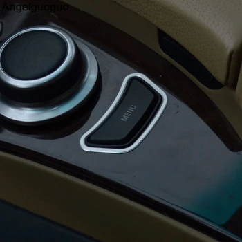 Auto styling Interior multimedia panoul de control butonul de MENIU decor Ornamente Autocolante huse pentru BMW seria 5 E60 520 523 530