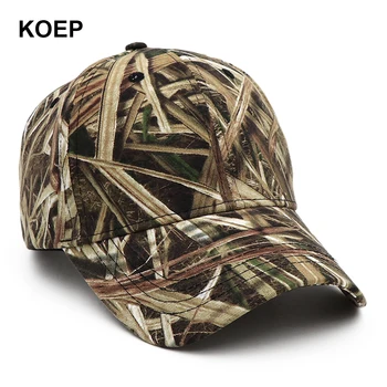 KOEP 2021 Nou în aer liber, Pescuit Capace Junglă Șapcă de Vânătoare Pălărie de Bumbac Camuflaj Tata Snapback Pălării Papura Camuflaj