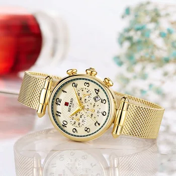 RECOMPENSA pentru Femei de Moda Ceasuri de Lux, Marca Cronograf Sport pentru Femei Ceasuri Japonia Mișcarea Data Doamnelor Ceas de Ceas Reloj Mujer