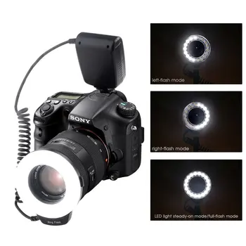Capsaver RF-600E LED Macro Ring Flash de Lumină pentru Sony Minolta Camera Flash Speedlite 18pcs SMD LED Lumina Video cu Inele adaptoare