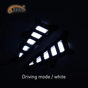 OKEEN Masina de Zi cu LED-uri Lumina de Semnalizare Lampa de Ceață pentru Toyota CHR 2016 2017 2018 2019 LED Bara Spate Reflector Lumina Coada