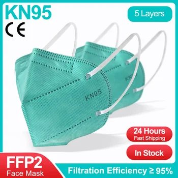 KN95 Mascarillas Certificadas FFP2 Masca de Culoare Adult Mascarillas ffp2reutilizable 5 Straturi Anti Praf Mască de Protecție