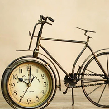 Epocă De Fier Biciclete Tip Ceas De Masa Clasic, Non-Bifarea Tăcut Retro Decorative Bicicleta Ceas Pentru Camera De Zi, Camera De Studiu Cafe B