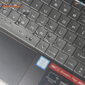 Ultra subtire TPU Keyboard Piele Capac Protector Pentru MSI GS65 Stealth Subțire 15.6 Inch Laptop de Gaming GS 65 de ani (2018 Presă)