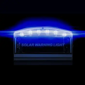 6 Led-uri YS-61 Masina energiei Solare Simulate de Alarmă de Avertizare Strobe Lumina Anti-Furt Intermitent Lumina de Securitate