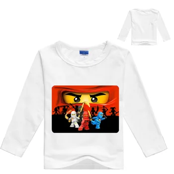 3-12 ani 2019 Baieti T Shirt Legoes tricou Copil Ninjago Boy Tricou L Mâneci Vară pentru Copii Haine Copilul Băiat Tricouri