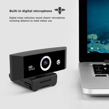 Video de ecran lat de Lucru Acasă Accesorii 1080P HD USB Webcam Video Conferinte Live Streaming Camera Web cu Microfon