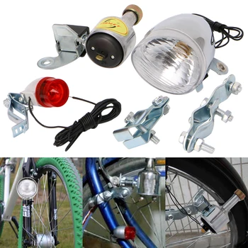 Biciclete Motorizate Bicicleta Frecare Dynamo Generator De Cap Coada De Lumină Cu Accesoriile Accesorii Pentru Biciclete
