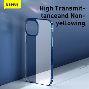 Baseus Ultra Thin pentru iPhone 12 Acoperi Caz Clar Moale TPU Funda pentru iPhone 12 Pro Max 12 Caz Telefon Transparent Caz Capacul din Spate