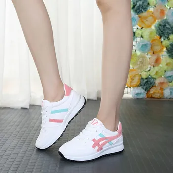 Femei Adidași 2018 Primavara Toamna Vulcanizat Pantofi Doamnelor Pantofi Casual Respirabil De Mers Pe Jos De Plasă Pantofi Plat Tenis Feminino