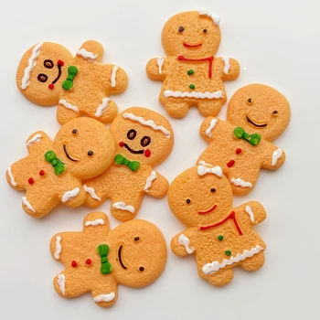 20buc Rășină Minunat de Crăciun Biscuit Flatback Cabochon Album Kawaii Ornamente DIY Accesorii G12