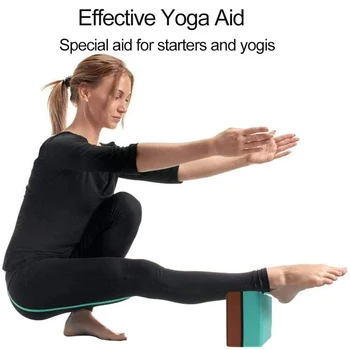 2 buc de Înaltă Densitate, Non Toxice Auxiliare Culturism Spuma EVA Exercițiu de Fitness Întinde de Ajutor de Yoga pentru Începători Bloc Biodegradabile