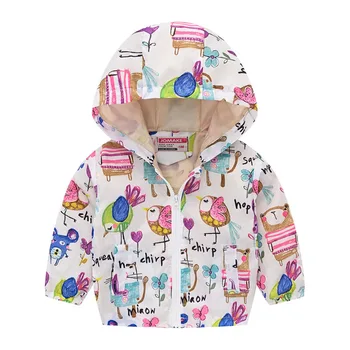 Băiatul fete cu haine de Primavara Toamna jacheta cu Gluga haina clasic de Desene animate de Imprimare copil îmbrăcăminte exterioară 2019 vânzare Fierbinte copil Copii de Calitate uzura