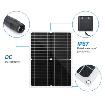 BOGUANG panou solar complet 18V 25W 50w de zi cu Zi alimentare 100w / Sec panourile Fotovoltaice kit pentru 5v dispozitiv USB baterie de 12V