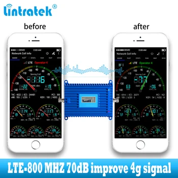 Lintratek LTE 800 mhz amplificatorul de semnal telefon Mobil 4G 800mhz celulare repetor de semnal de rapel de banda de 20 de 4g de rețea de internet