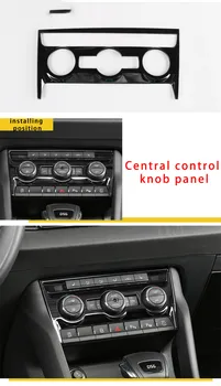 Pentru Skoda KAROQ ABS cromat negru Centrale butonul de control panel 1 buc