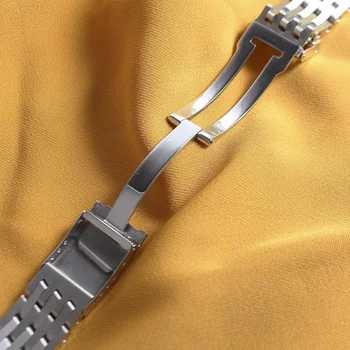 22mm 24mm Metal Lustruit trupa ceas Pentru BREITLING NAVITAMER Ceas Brățară din Oțel Inoxidabil Curea Bandă de Argint