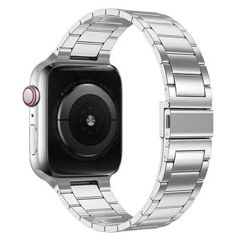 Essidi Benzi de Oțel Inoxidabil Pentru Apple Watch Serie SE 6 5 4 3 2 1 2020 Slim Femei Barbati Bratara Curea Correa Pentru 38 40 42 44mm