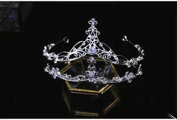 CC Coroana de Mireasa Bijuterii Mireasa Tiara de Logodna Accesorii de Par pentru Femei Design Simplu, Elegant Hairwear Regina Partid Cadou AN17