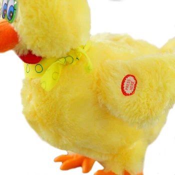30cm amuzant de pui crud găinile se vor oua de pui nebun cântând și dansând de companie electrice păpuși de pluș jucarii de cadouri de Craciun