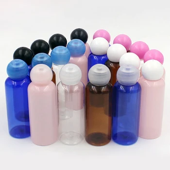 50pcs Gol Containere de Ambalare Clar Cosmetice Lotiune de Sticla de Culoare Șapcă Reîncărcabile Emulsie Crema Tub cu Interior Capace 50ml
