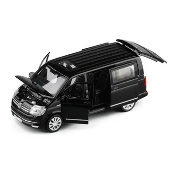 1:32 VW T6 MULTIVAN MPV Model de Simulare Mașină de Jucărie Aliaj Trage Înapoi Jucarii pentru Copii Veritabilă Colecție de Licență Cadou Vehicul Off-Road