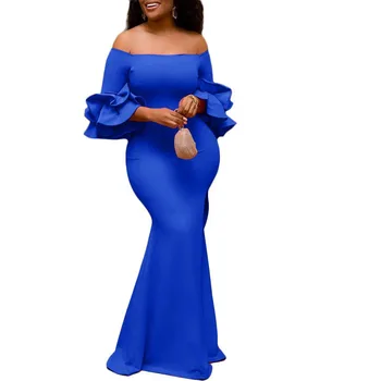 African Rochii Pentru Femei 2021 Dashiki Sirena Africa Rochie Din Africa Haine De Moda Maxi Lung Rochie De Petrecere Halat Africaine Femme