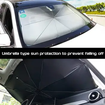 2020 Auto Parbriz parasolar Pliabil Umbrela Razele UV și Căldură Parasolar Protector UV Căldură Parbriz Bloc de Protecție Mare