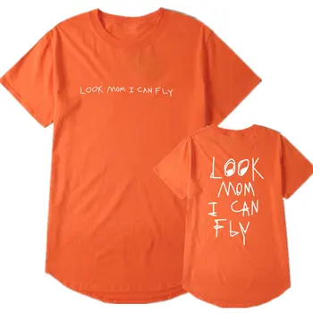 Uite mama, pot zbura Tricou de Moda Hip Hop Travis Scott Bărbați Femei Travis Scotts Harajuku T-Shirt de Imprimare Tricouri Topuri tricou barbati