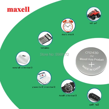 50PC Maxell Autentic CR2430 Baterii Buton, 2 BUC/LOT 3V Baterie cu Litiu Ceas/Jucarii/Control de la Distanță DL2430 BR2430 KL2430