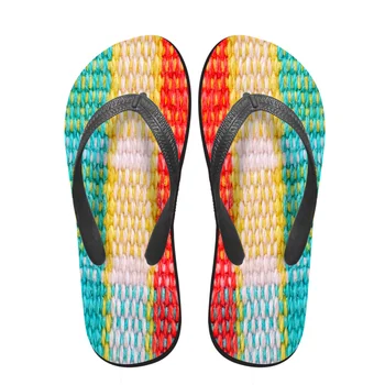 NOISYDESIGNS Vară Bărbați Stil Flip-Flop-uri de Moda din Cauciuc rezistent la Uzura Papuci de sex Masculin Plat Flipflop Colorate Sandale de Plaja, Pantofi
