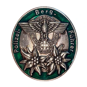 Al doilea RĂZBOI mondial Poliția germană Ghid Montan Medalii Insigna Rare Exemplare Reproduceri