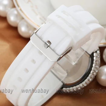 Moda Blingbling de Cristal Femei ceasuri pentru Femei Brand Silicon Cuarț Analog Ceas de Sport Doamnelor Oră Rochie Relogio Feminino
