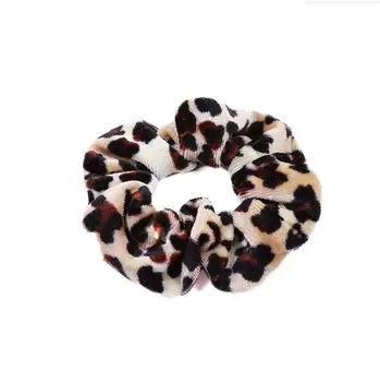 Bulk 50buc/lot Catifea leopard Imprimate de Păr Scrunchises Bucla de Prindere Suport Elastic Banda de Păr Femei Leopard Accesorii de Par