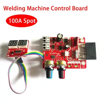 100A Sudare Timp și Curent Controller Display Digital Aparat de Sudare prin puncte de Control Panoul de Bord Modulul Roșu