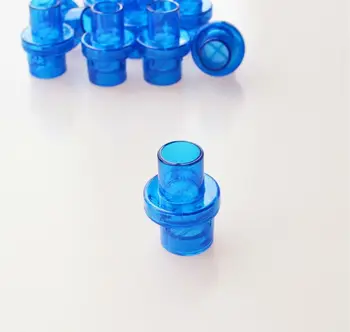 100buc/lot Albastru Supapa De Formare Cpr Masca de Respirație gură la Gură Salvare One-Way Valve Cpr de Formare de Prim Ajutor Dia 22mm