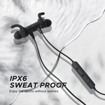 SoundPEATS Magnetic Bass Wireless Bluetooth În Ureche Căști Sport IPX6 Impermeabil Căști cu Microfon pentru iPhone Q30 HD
